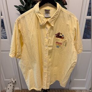 Vintage Scooby Doo Embroidered Micro Gingham Button Down Shirt SS 26W/28W